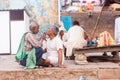 Shaving on the street, Varanasi