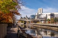 Shaw Centre along the Rideau Canal in Ottawa, Canada