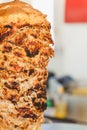 Shawarma meat being cut Royalty Free Stock Photo