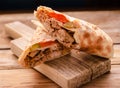 Shawarma sandwich gyro fresh roll of lavash pita bread chicken beef shawarma falafel RecipeTin Eatsfilled with grilled