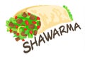 Shawarma sticker