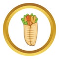 Shawarma vector icon