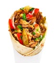 Shawarma on a white background Royalty Free Stock Photo