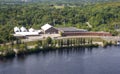 Aerial View of Shawinigan from La Cite de l`Energie, Quebec, Canada Royalty Free Stock Photo