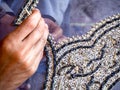 Shawl Embroidery Royalty Free Stock Photo