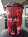 Shawn Mendes x Tim Hortons Cup Royalty Free Stock Photo