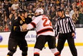 Shawn Thornton v. Krystofer Barch Royalty Free Stock Photo