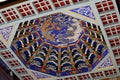 The decorated ceiling of the temple of the village of Shaxi. This town is probably the most intact horse caravan town on the Ancie