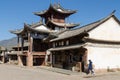 Stage theatre in Sideng square, Shaxi, China Royalty Free Stock Photo