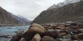 Shayok river in northern india nubra valley