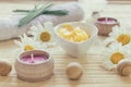 shea butter candle balls. High quality photo