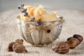 Shea Butter and nuts Royalty Free Stock Photo