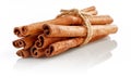 Sheaf stick cinnamon. Spice and Isolated