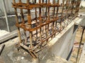 Shear wall reinforcement provided at the construction site