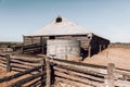 Old abandoned shearing shed in outback Australia