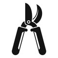 Shears secateur icon simple vector. Garden pruning