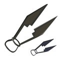 Shears for shearing sheep. Vector