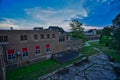 rear of complex sheboygan falls insane asylum in Wisconsin Royalty Free Stock Photo