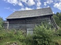 shed for baling hay Royalty Free Stock Photo