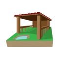 Shed cartoon icon