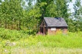Shed on edge of woods Royalty Free Stock Photo