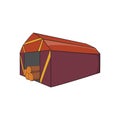 Shed icon, cartoon style