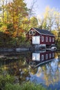 Shed Reflection in Pond