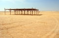 Shed in a tunisian desert Royalty Free Stock Photo