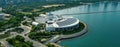 Shedd Aquarium in Chicago from above - aerial photography - CHICAGO, ILLINOIS - JUNE 06, 2023 Royalty Free Stock Photo