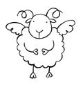 Sheep 02 b/w