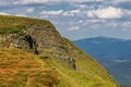 Sheep on the boundless Carpathian meadows. Svidovets mountain massif, Carpathians, Ukraine.