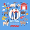 Sheep Breeding Farm Poster