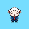 Sheep Business Cute Creative Kawaii Cartoon Mascot Logo