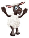 Sheep cartoon character Royalty Free Stock Photo