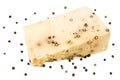 Sheep cheese whit pepper Royalty Free Stock Photo