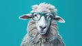 Sheep Chic: A Stylish Ovine in Spectacular Glasses