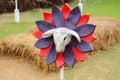 Sheep flower statue Royalty Free Stock Photo