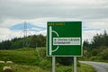 Road sign in English and Scottish Gaelic, near Crianlarich, Scotland