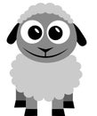 Sheep happy cartoon