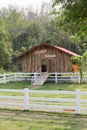 Sheep house in a farm Royalty Free Stock Photo