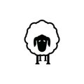 Sheep icon design template vector isolated illustration Royalty Free Stock Photo