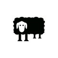 Sheep icon design template vector isolated illustration Royalty Free Stock Photo