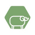 sheep icon. Vector illustration decorative design