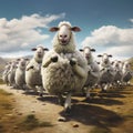 Sheep On A Joyful Path: A Distinctive And Exaggerated Design By Mike Campau