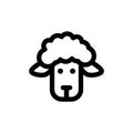 Sheep, lamb icon, vector illustration