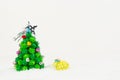 Sheep looking Christmas tree Royalty Free Stock Photo