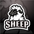 Sheep mascot esport logo design