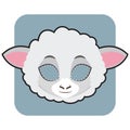 Sheep mask for festivities