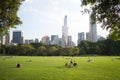 Sheep Meadow in Central Park, Manhattan, New York City Royalty Free Stock Photo