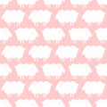 Sheep Pattern seamless. Lamb Background. Kids fabric ornament